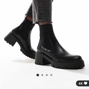 ASOS Black Chunky Chelsea Boots